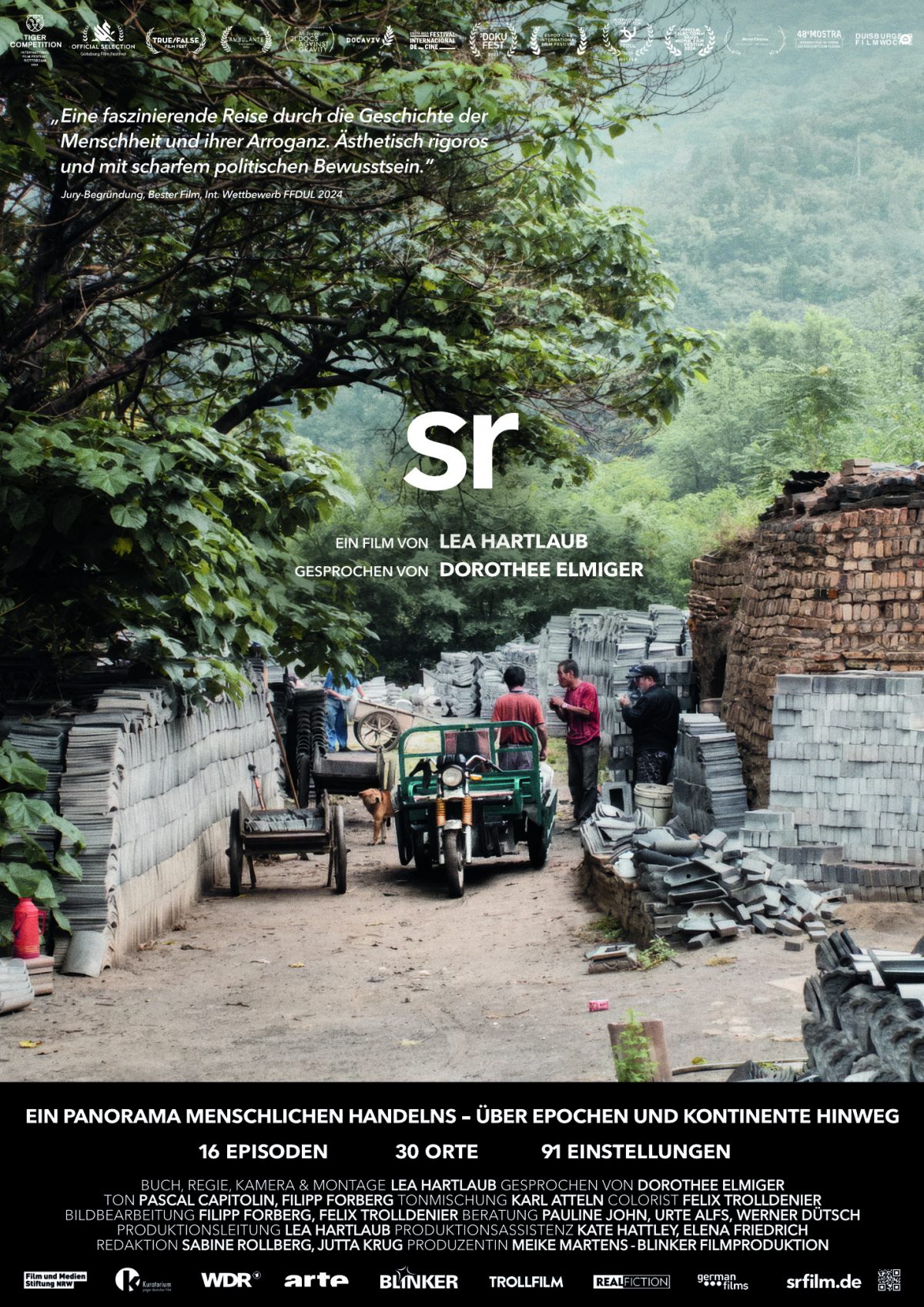 Filmposter des Dokumentarfilms sr. Es zeigt Arbeiter einer Keramikfabrik in China.